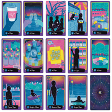 Load image into Gallery viewer, midnight city tarot cups