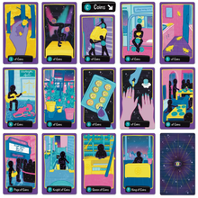 Load image into Gallery viewer, midnight city tarot coins