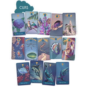 Pacific Northwest Tarot Deck by Brendan Marnell Cups