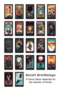 Occult Ornithology Tarot Deck example of all cards in set